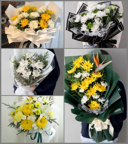 湖南岳阳平江县白事花束代送